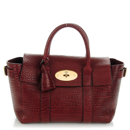 Mulberry Shrunken Calfskin Small Bayswater Oxblood 1 of 7