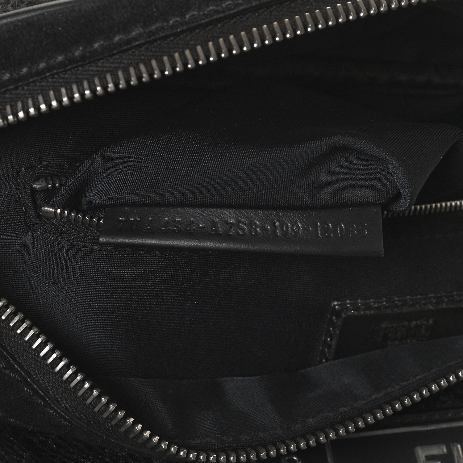 Fendi Neoprene FF Perforated Belt Bag Black 7 of 10