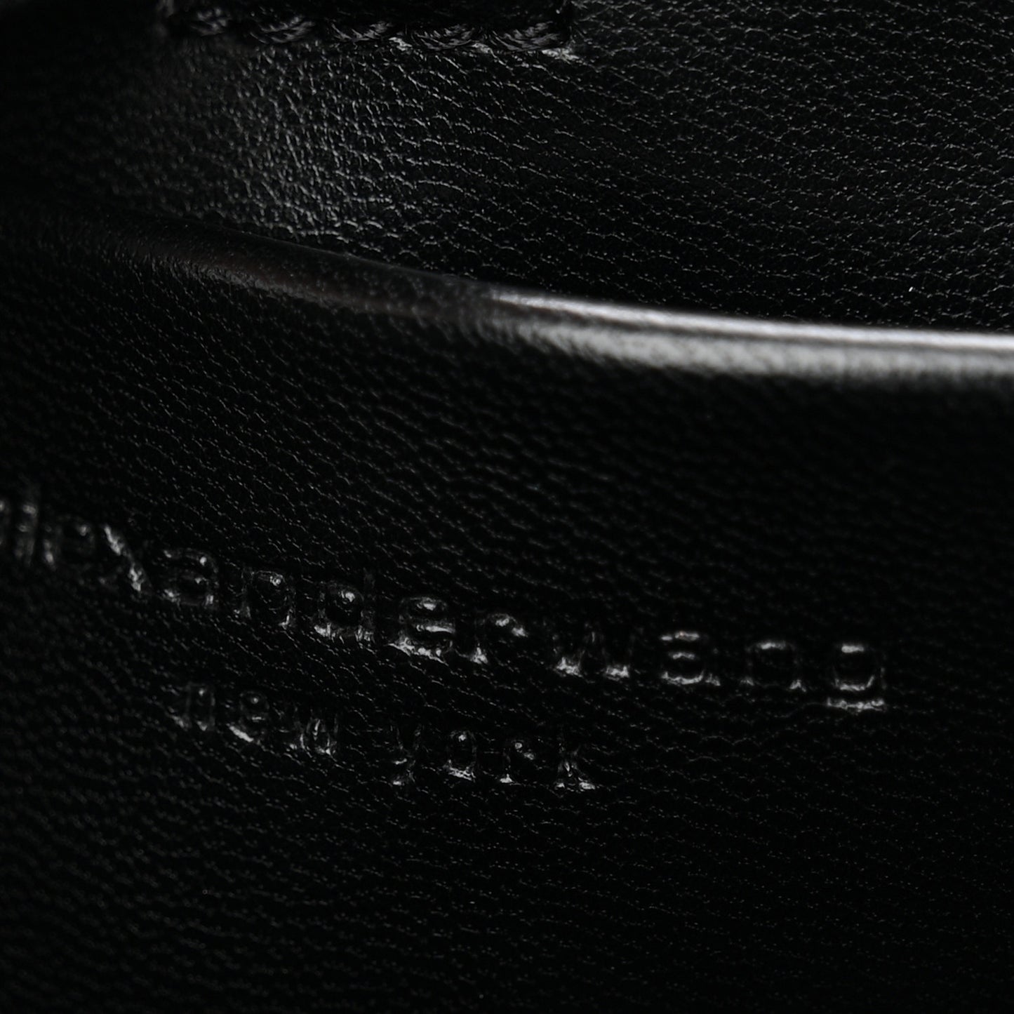 Sheepskin Studded Small Spike Hobo Black