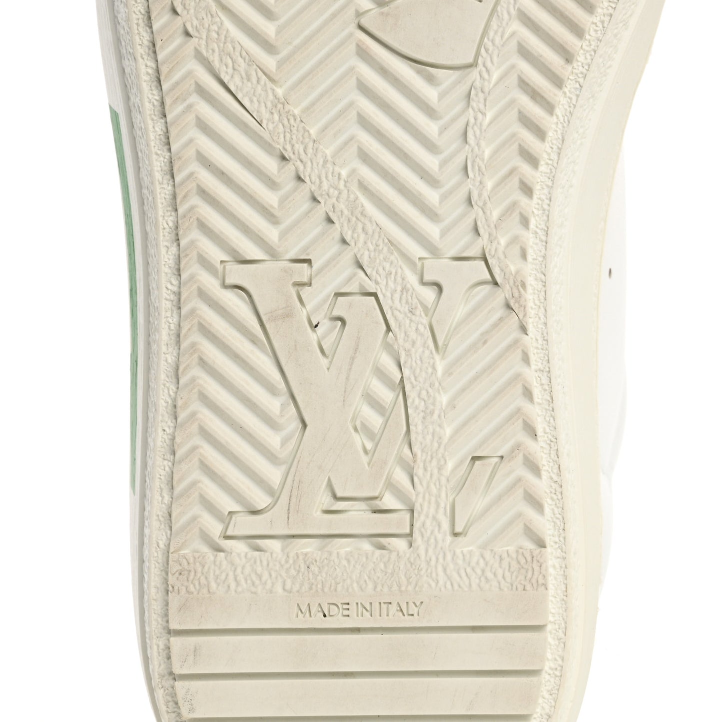 Calfskin Womens Charlie Sneakers 36.5 White Green