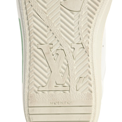 Louis Vuitton Calfskin Womens Charlie Sneakers 36.5 White Green 8 of 11