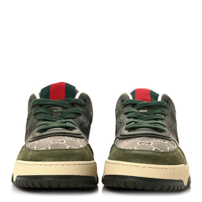 Gucci Nylon Suede Calfskin Mens Re-Web Sneakers 9.5 Dark Green 3 of 9