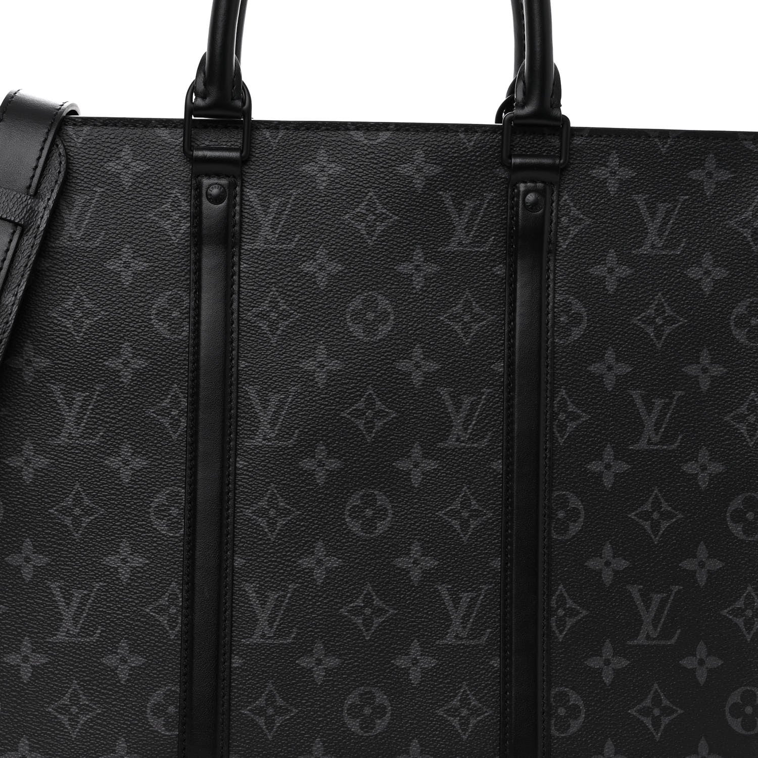 Louis Vuitton Monogram Eclipse Sac Plat Horizontal Zipper 7 of 9