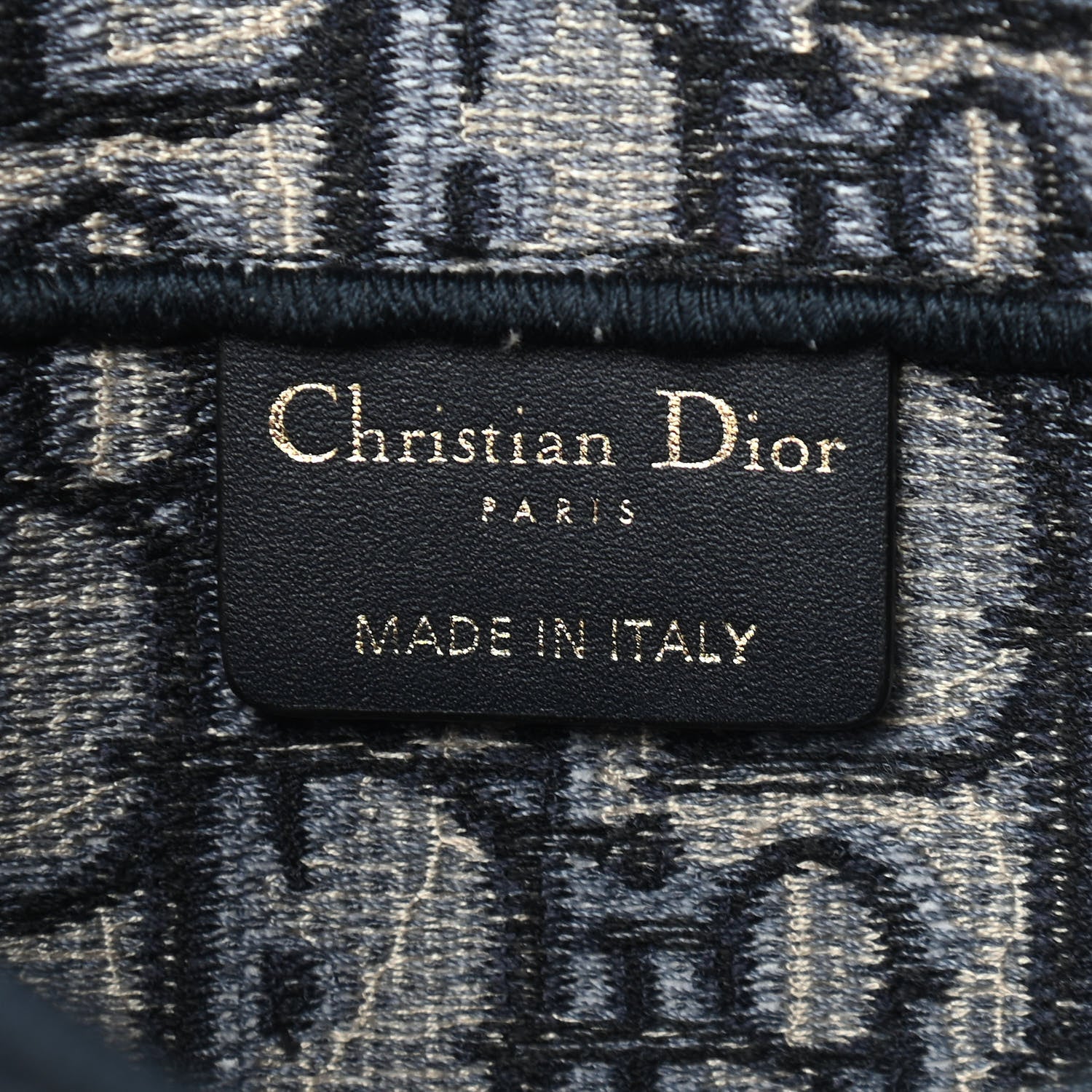 Christian Dior Oblique Slim Saddle Pouch Blue 6 of 9