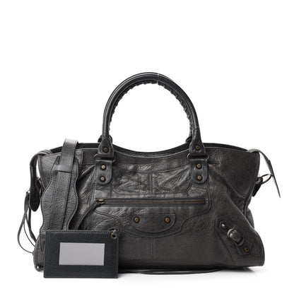 Balenciaga Agneau Classic Hardware Part Time Anthracite 1 of 12