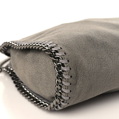 Stella McCartney Shaggy Deer Mini Falabella Fold Over Tote Light Grey 7 of 8