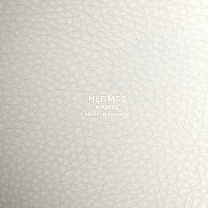 Hermes Taurillon Clemence Picotin Lock 18 PM Bleu Pale 6 of 13