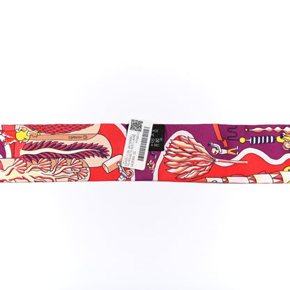 Hermes Silk Exposition Universelle Twilly Rouge Violet Jaune 2 of 4