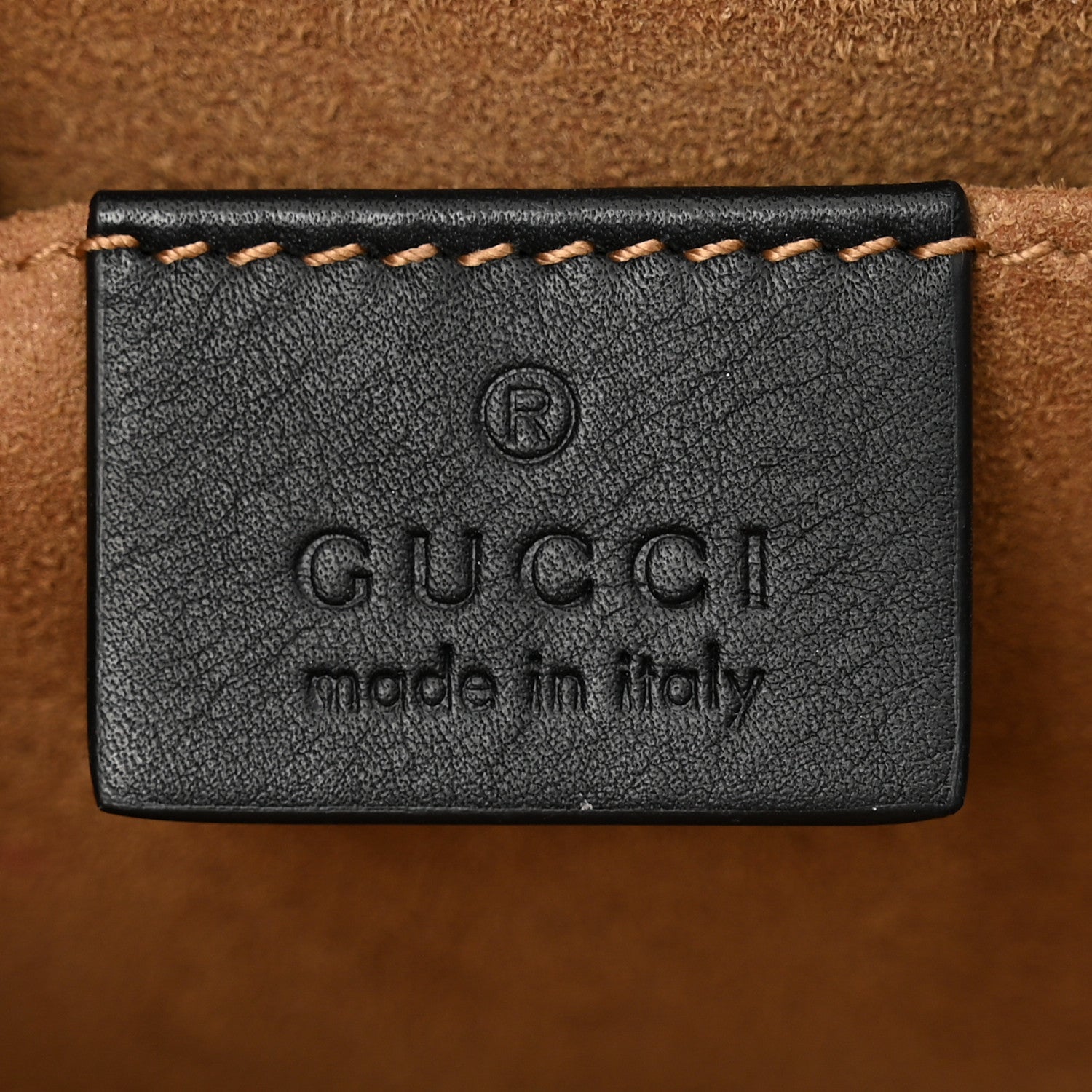 Gucci GG Supreme Monogram Calfskin Small Padlock Shoulder Bag Beige Black Cuir 7 of 10
