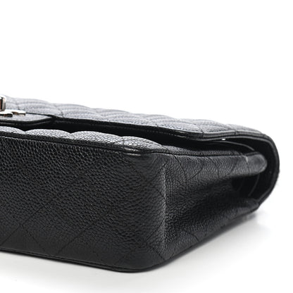 Chanel Caviar Quilted Medium Double Flap Black 16 of 17