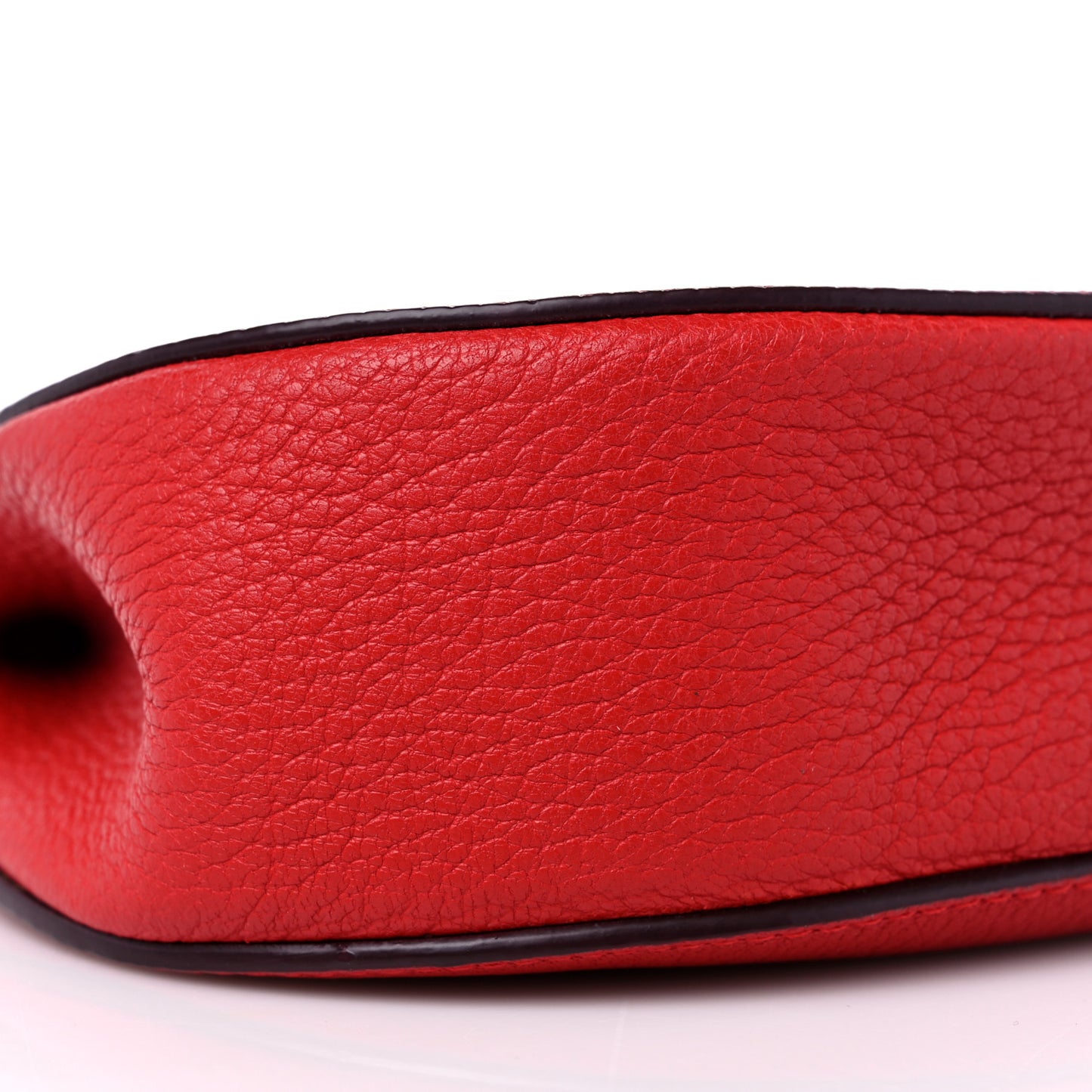 Grained Lambskin Mini Drew Shoulder Bag Plaid Red
