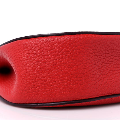 Chloe Grained Lambskin Mini Drew Shoulder Bag Plaid Red 7 of 10