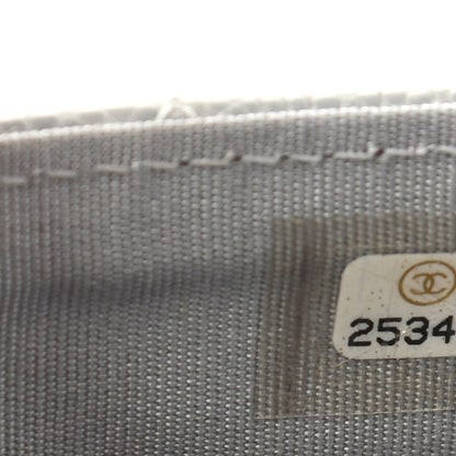 Chanel Caviar Quilted Boy Flap Card Holder Grey 7 of 9