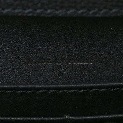 Burberry Derby Calfskin House Check Wallet On Chain Black 7 of 7