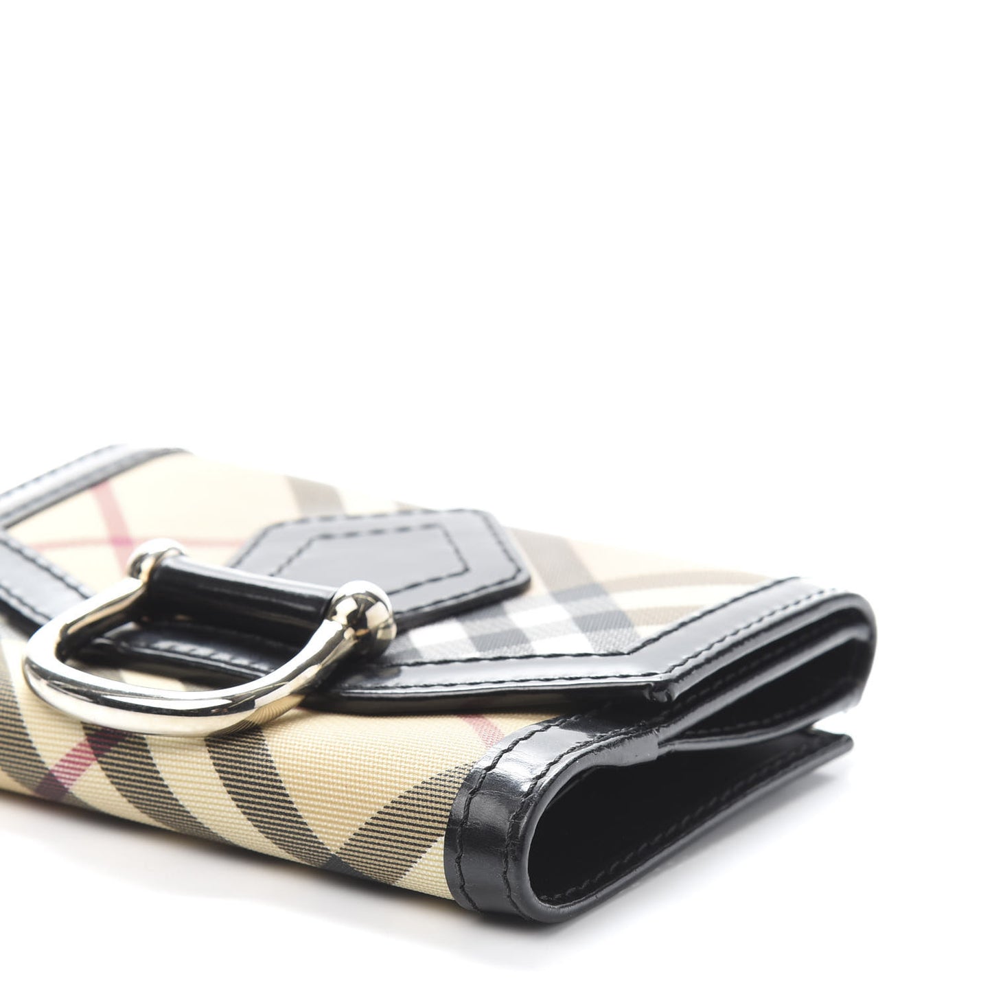 Nova Check Penrose Compact Wallet Black