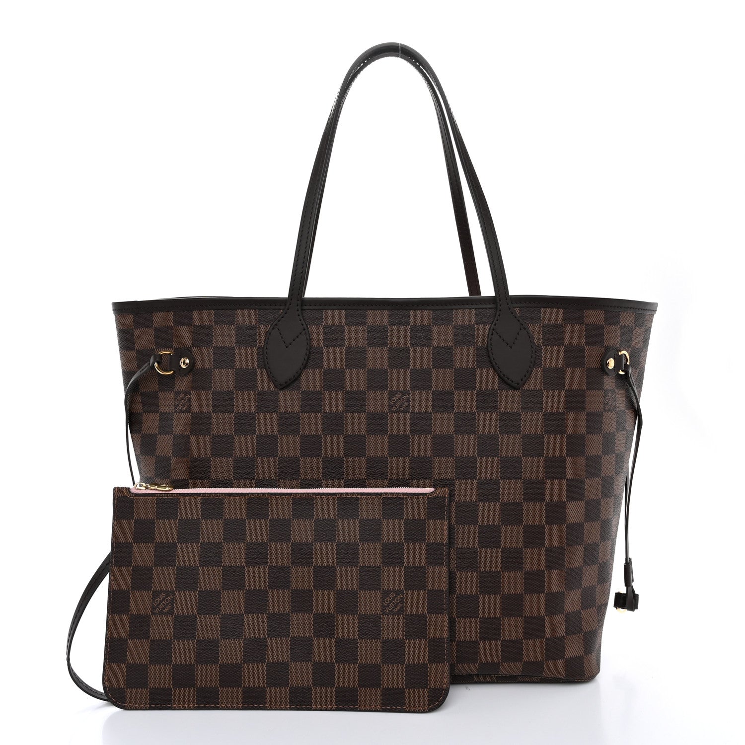 Louis Vuitton Damier Ebene Neo Neverfull MM Rose Ballerine 3 of 10