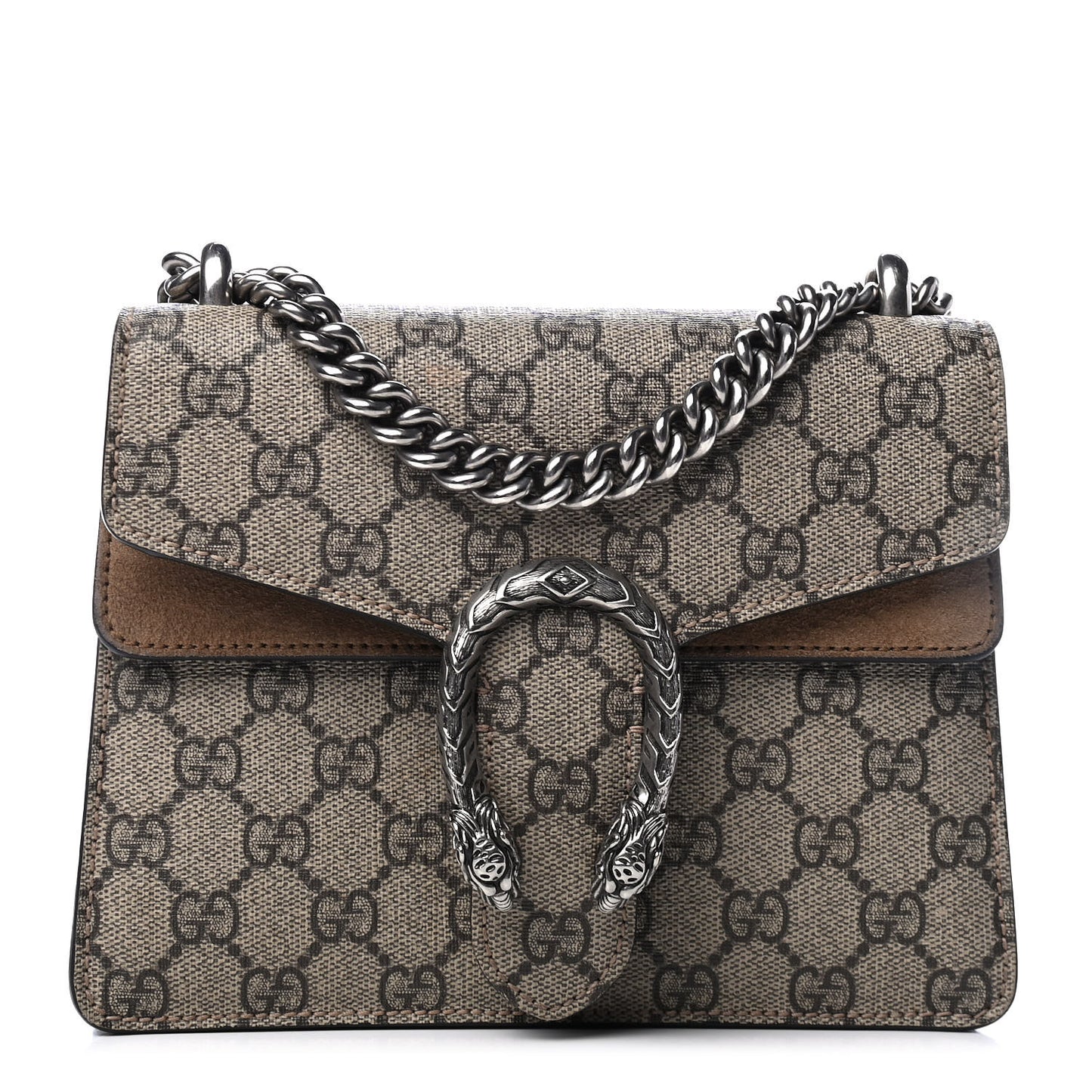 GG Supreme Monogram Mini Dionysus Shoulder Bag Taupe