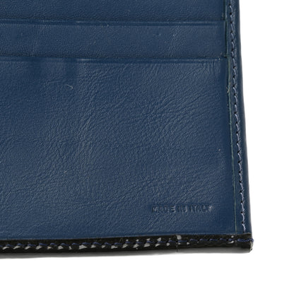 Fendi Zucca Patent Continental Wallet Tobacco Blue 6 of 9