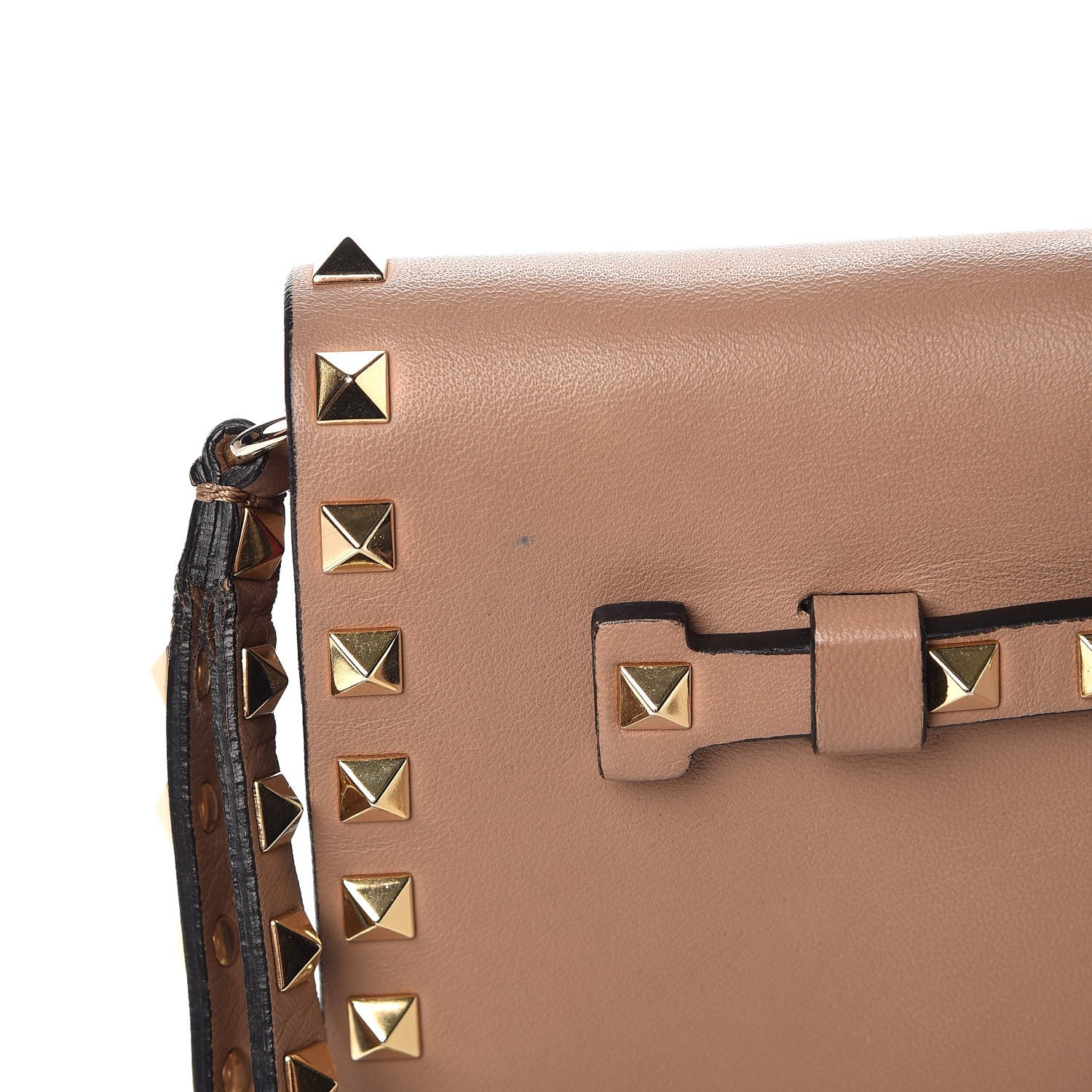 Valentino Garavani Nappa Rockstud Wristlet Clutch Alpaca 8 of 10