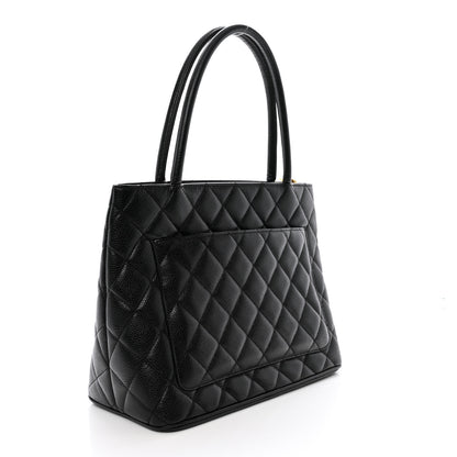 Chanel Caviar Quilted Medallion Tote Black 3 of 10