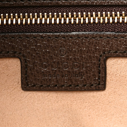 Gucci GG Supreme Monogram Textured Calfskin Web Medium Ophidia Shopping Tote Beige Ebony New Acero 6 of 11