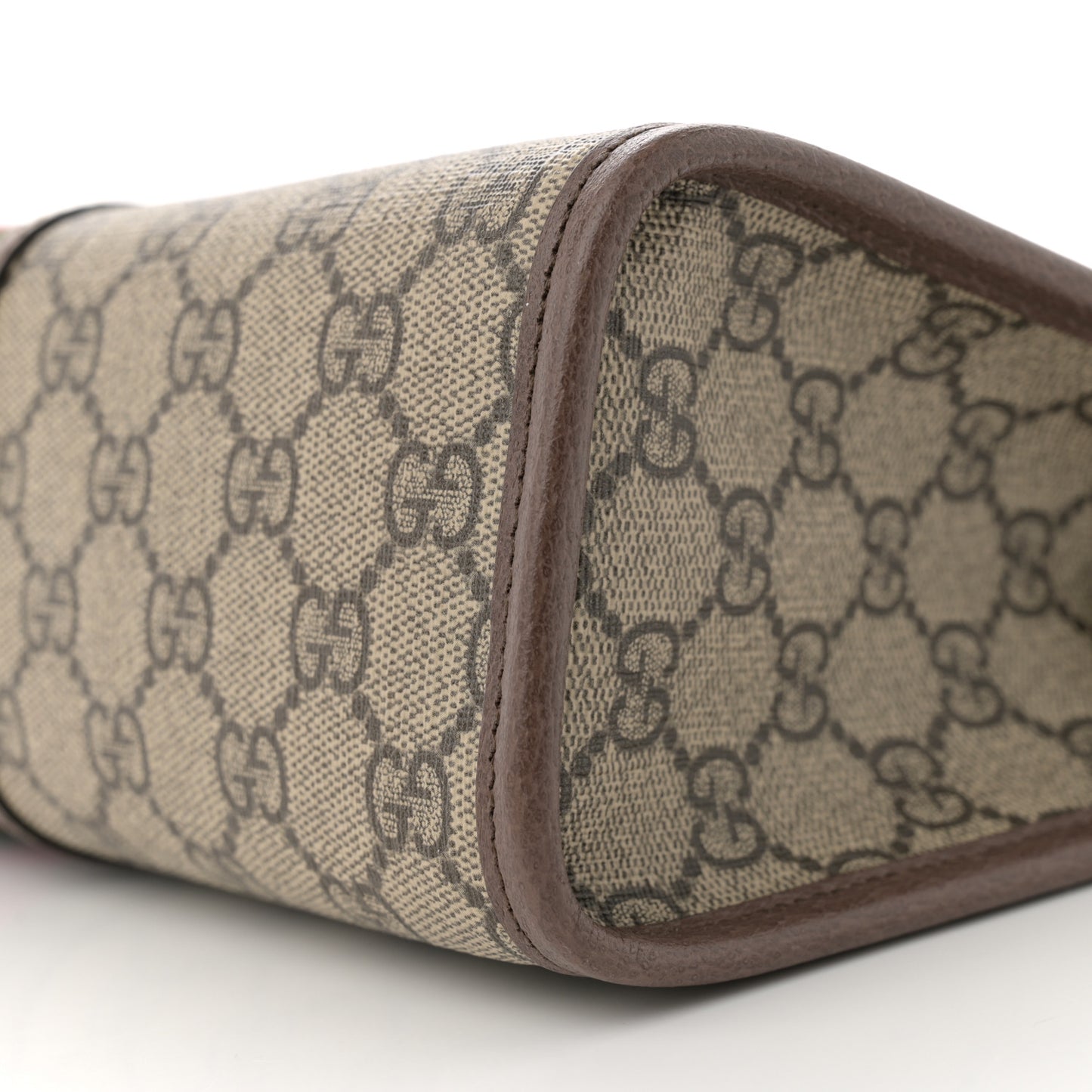 GG Supreme Monogram Web Ophidia GG Toiletry Case Beige New Acero