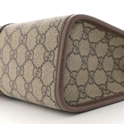Gucci GG Supreme Monogram Web Ophidia GG Toiletry Case Beige New Acero 9 of 10