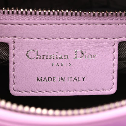Christian Dior CHRISTIAN DIOR Lambskin Cannage Medium Lady Dior Purple 6 of 12