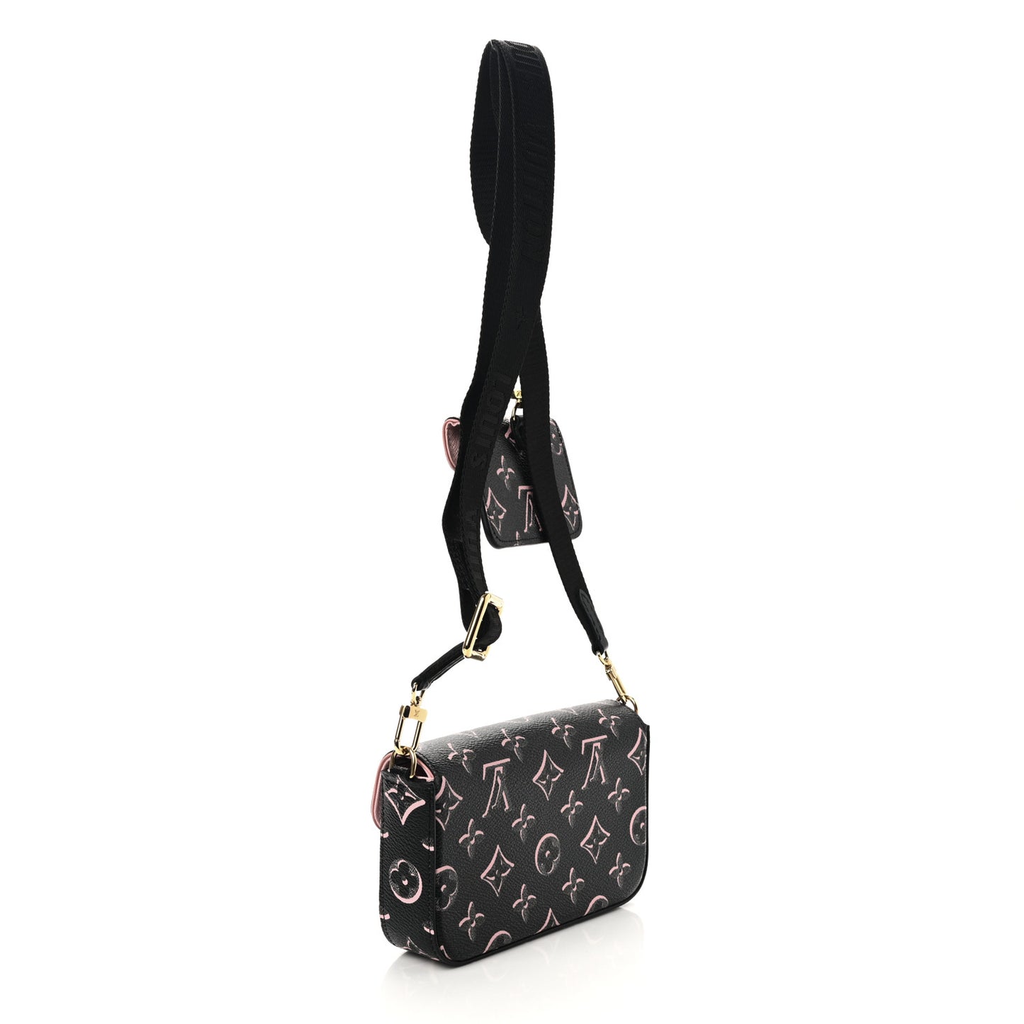 Monogram Fall For You Felicie Strap & Go Black