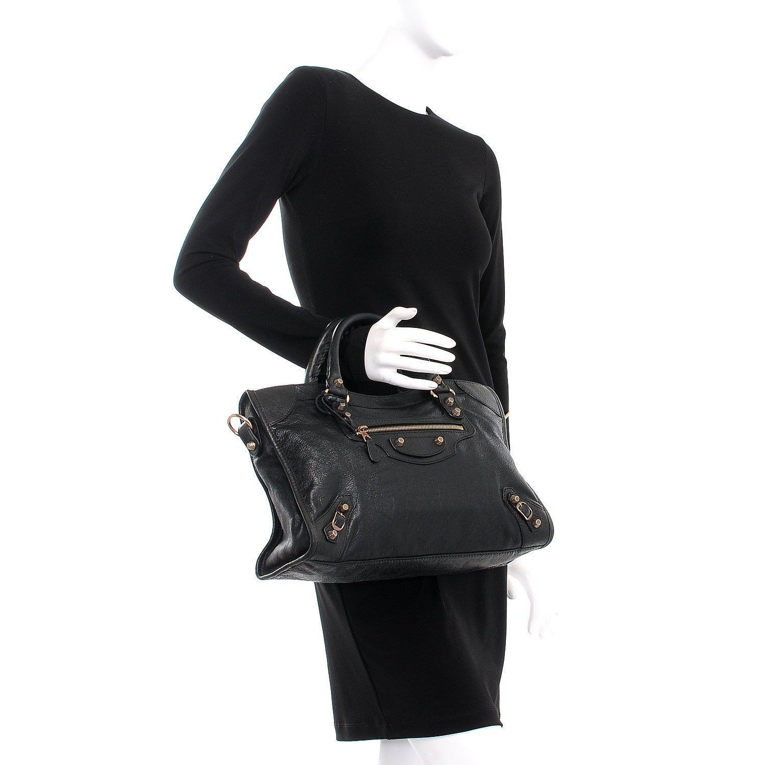 Balenciaga Agneau Giant 12 Rose Gold Hardware City Black 3 of 10