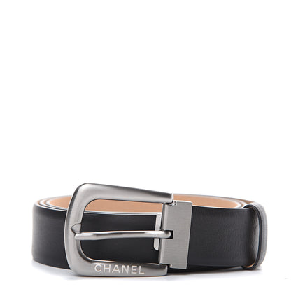 Chanel Calfskin Belt 95 38 Black 1 of 8