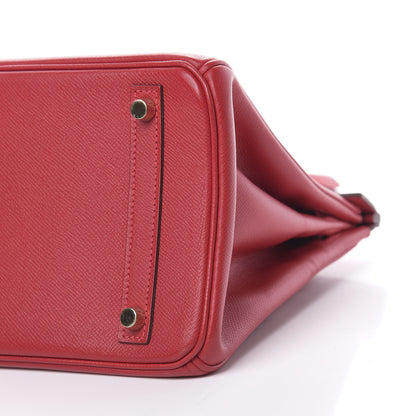 Hermes Epsom Birkin 30 Rouge Casaque 10 of 13