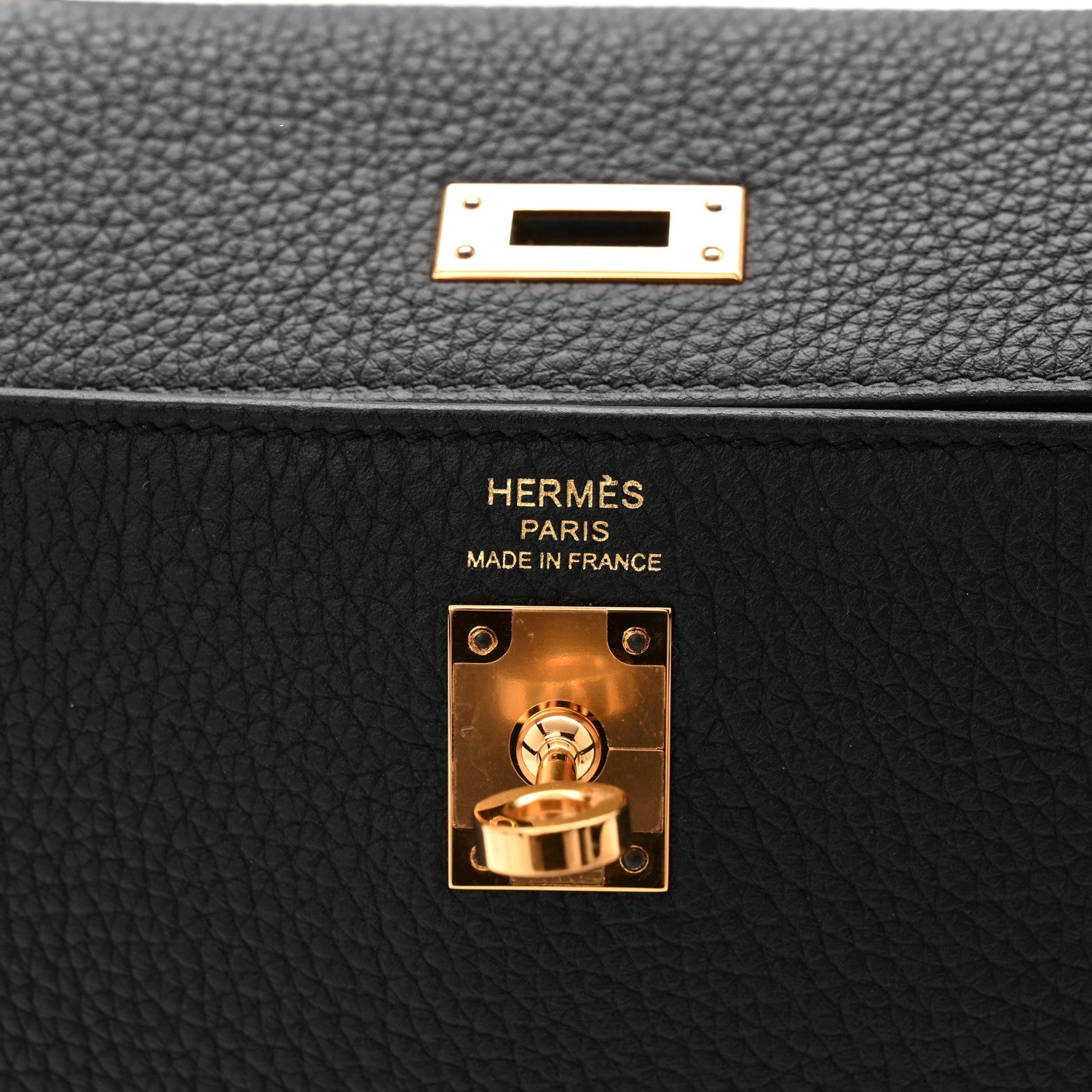 Hermes Togo Kelly Retourne 25 Black 6 of 11