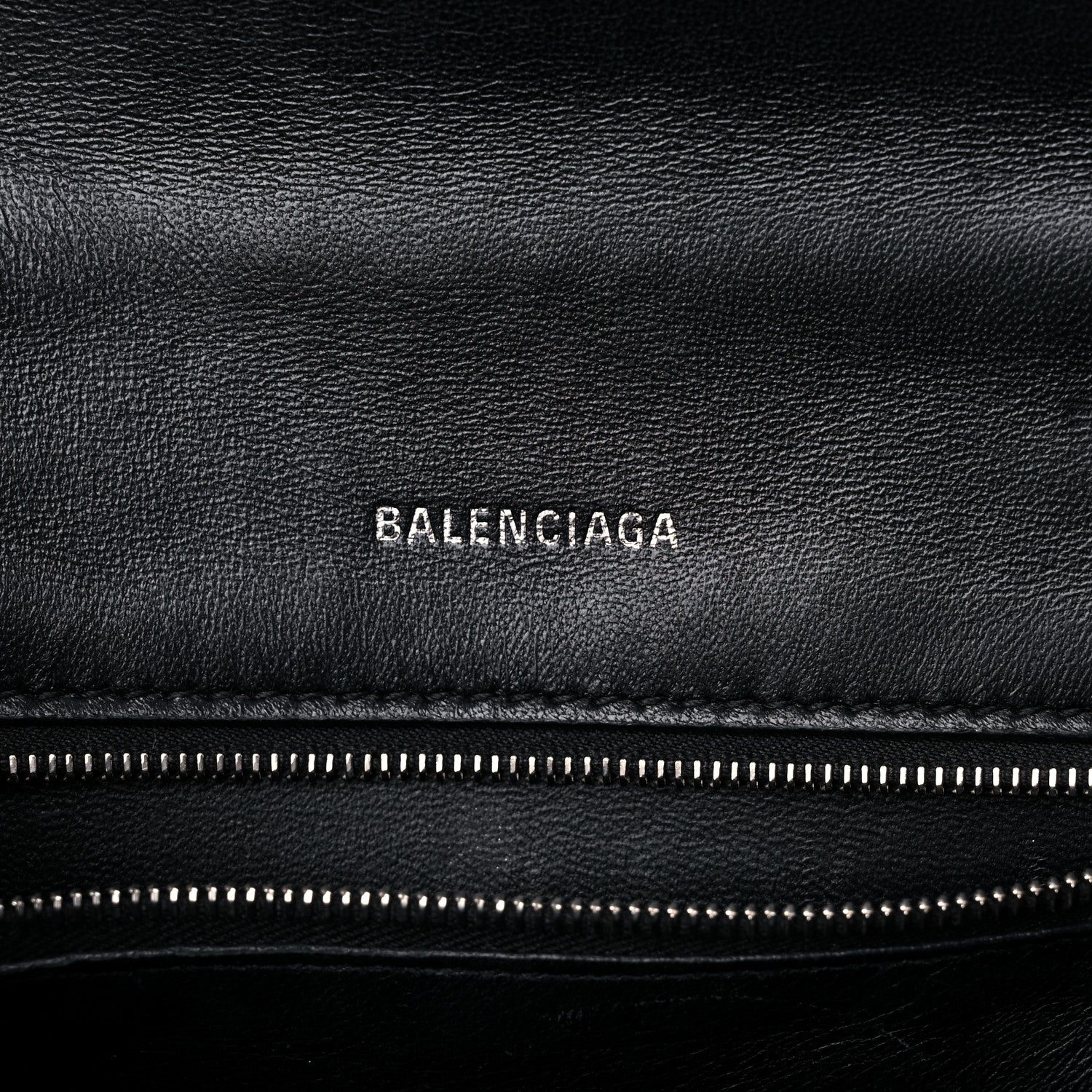 Balenciaga Grained Calfskin Small Hourglass Top Handle Bag Black 6 of 19
