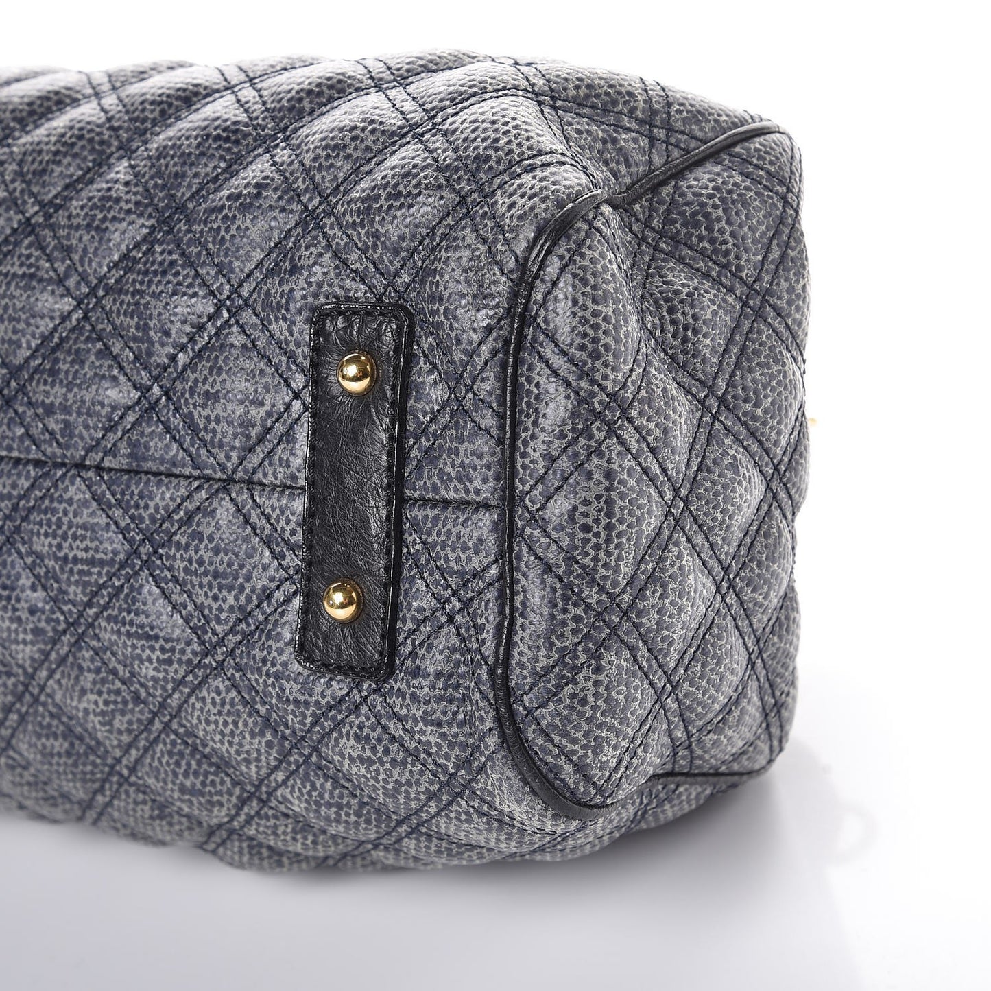 Juta Ostrich Stam Tote Navy