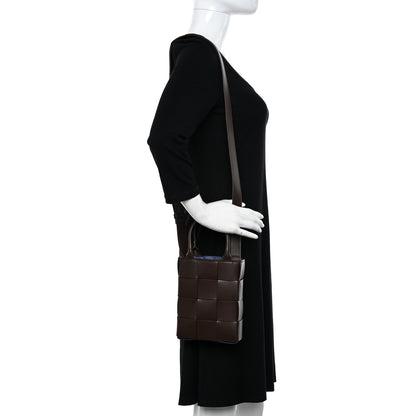 Bottega Veneta Lambskin Maxi Intrecciato Mini North South Cassette Tote Light Brown 2 of 10