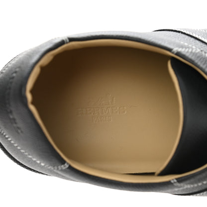 Hermes Epsom Mens Boomerang Sneakers 42.5 Black 7 of 9