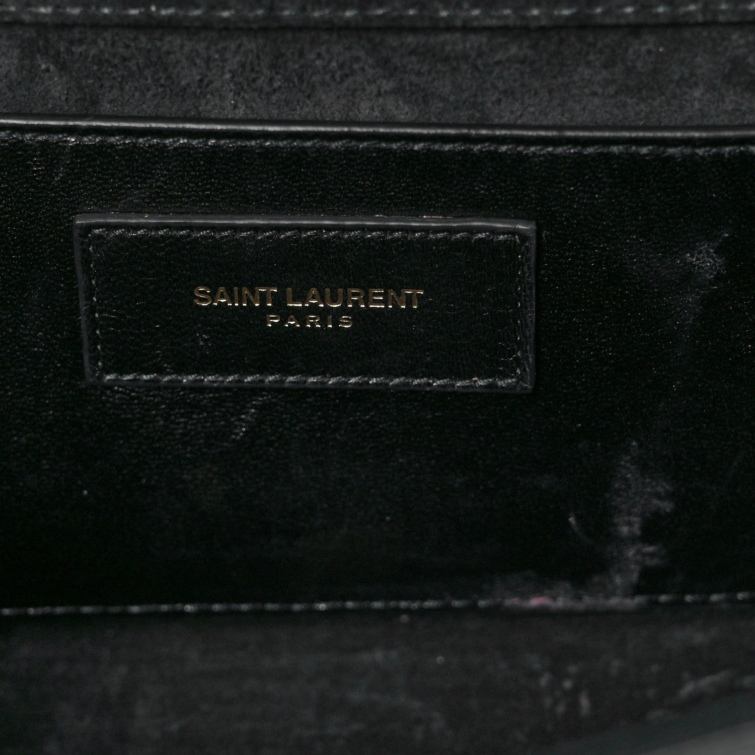 Saint Laurent Patent Classic Monogram Cassandre Clutch Black 6 of 9