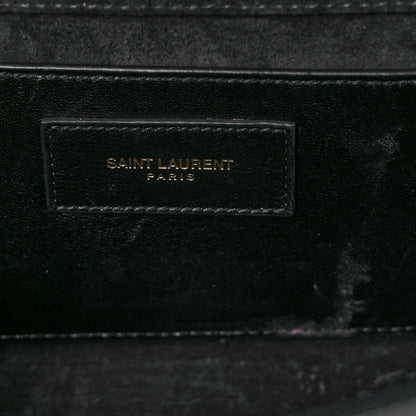 Saint Laurent Patent Classic Monogram Cassandre Clutch Black 6 of 9