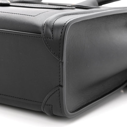 Celine Smooth Calfskin Nano Luggage Black 10 of 10