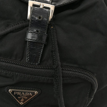Prada Nylon Vela Mini Cinch Backpack Black 10 of 14
