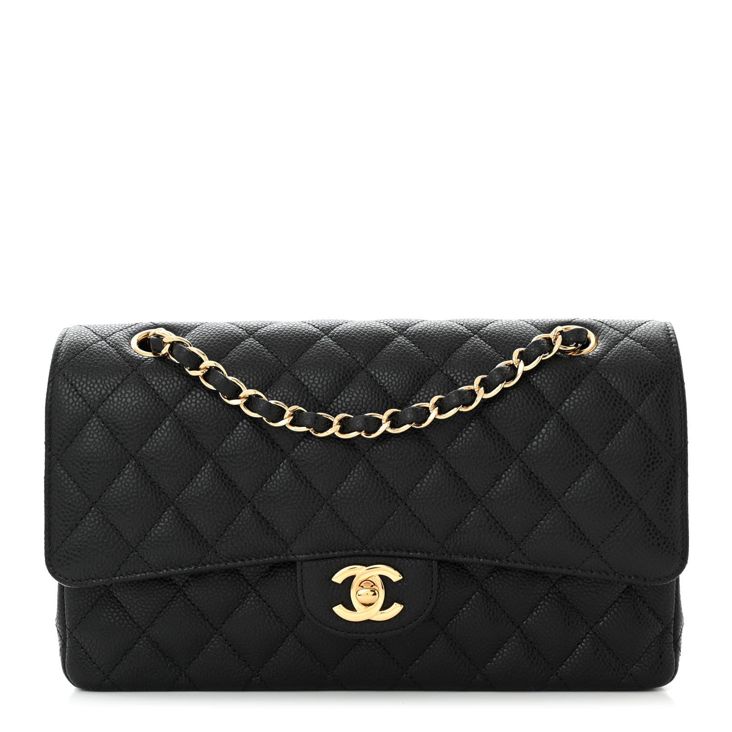 Chanel Caviar Quilted Medium Double Flap Black 1 of 11