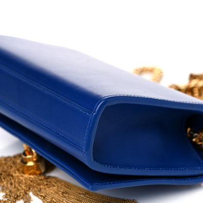 Saint Laurent Calfskin Small Classic Monogram Kate Tassel Satchel Royal Blue 14 of 16