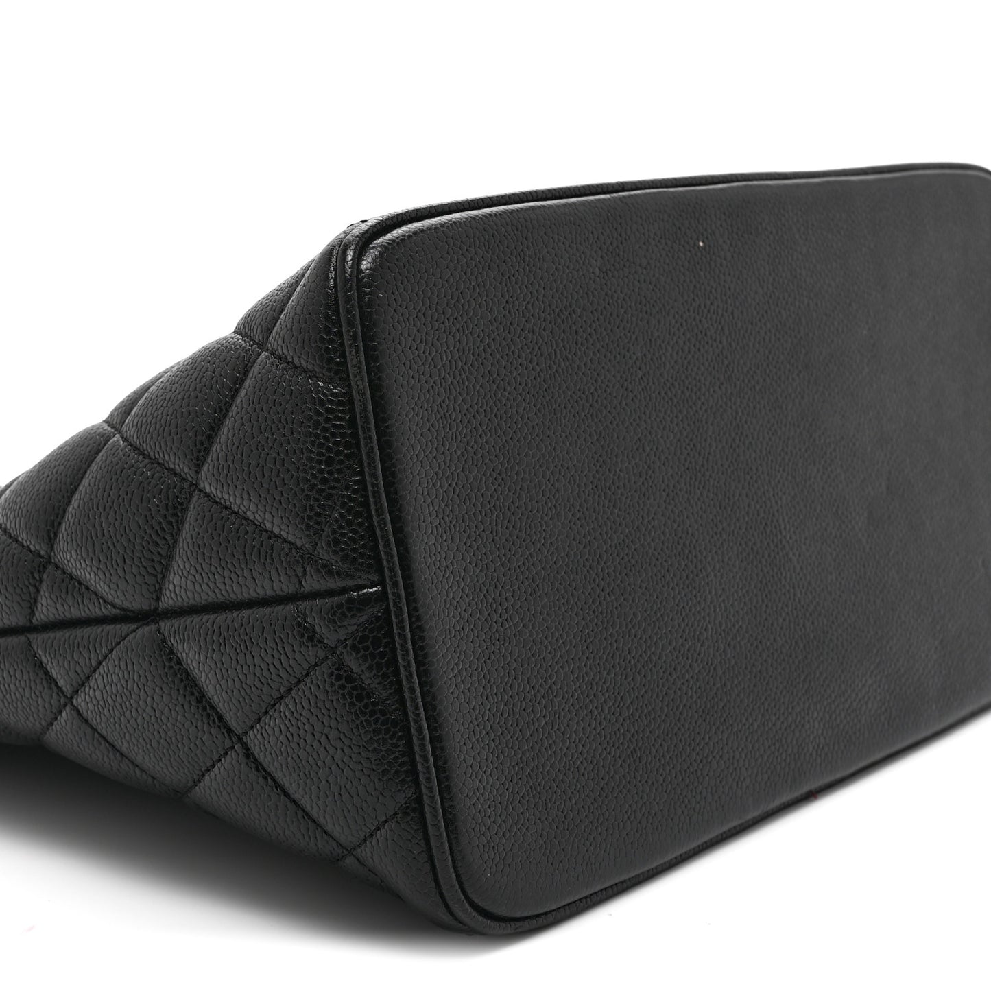 Caviar Quilted Medallion Tote Black