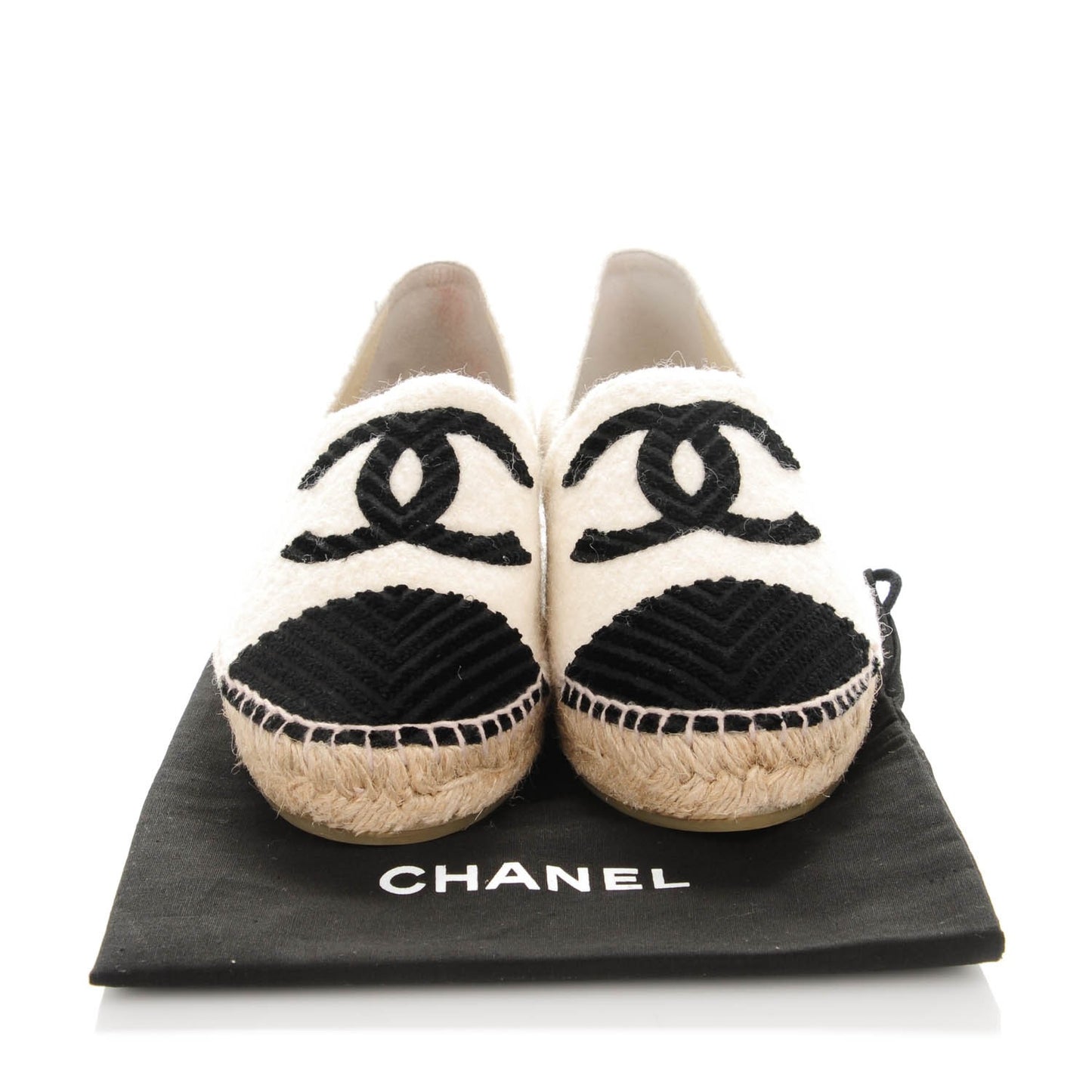 Wool CC Espadrilles 39 White Black