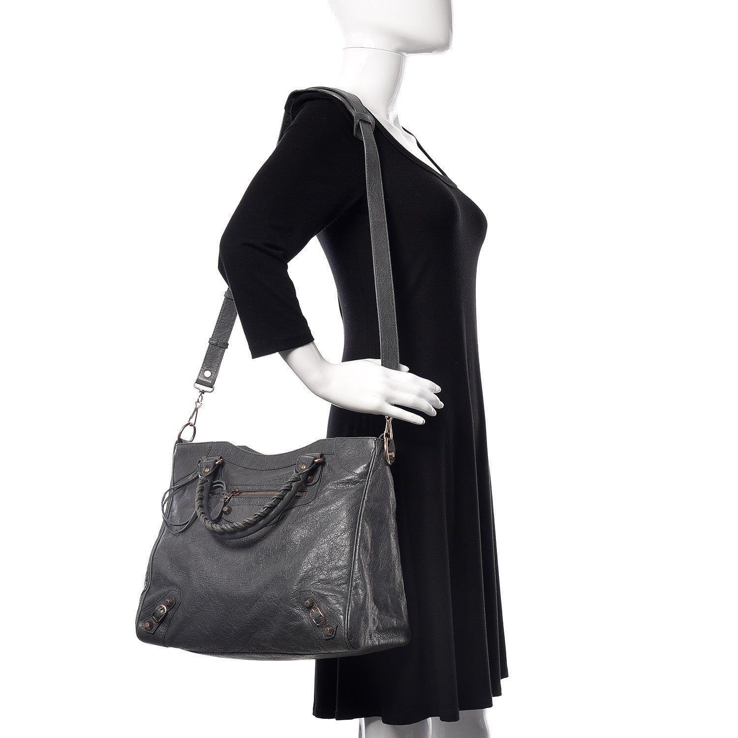 Balenciaga Agneau Giant 12 Rose Gold Hardware Velo Gris Tarmac 2 of 9