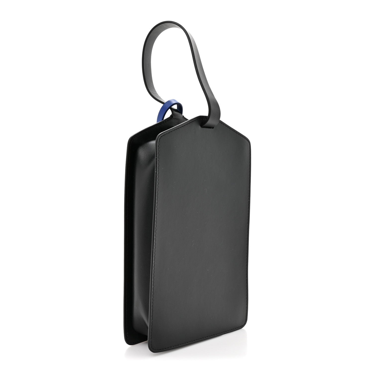Off-White Calfskin Medium Zip Tie Clutch Black 3 of 9
