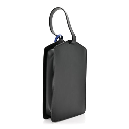Off-White Calfskin Medium Zip Tie Clutch Black 3 of 9