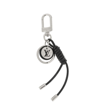 Louis Vuitton Palladium Damier Graphite Rope Bag Charm Key Holder 1 of 5