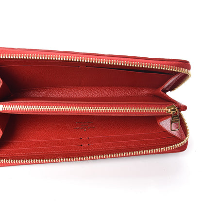 Louis Vuitton Empreinte Blooming Flowers Clemence Wallet Marine Rouge 5 of 7